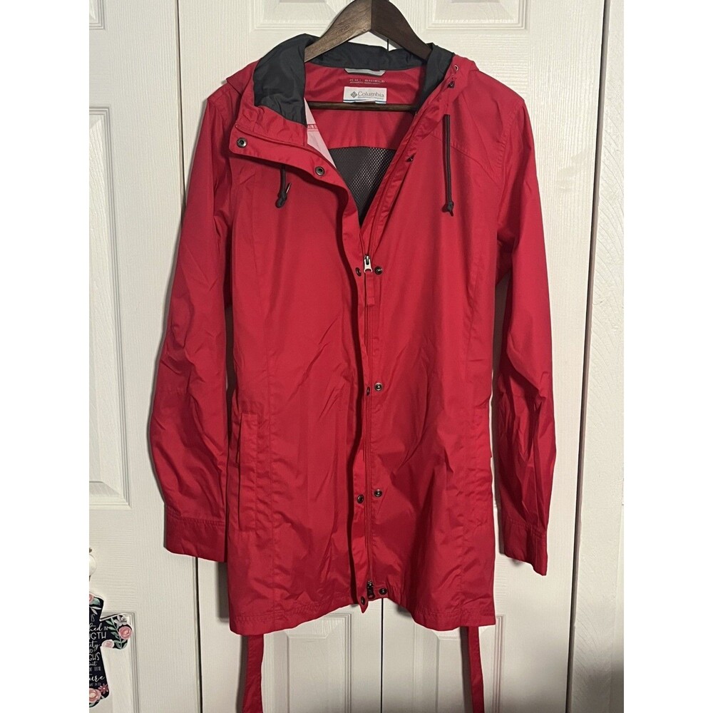 Columbia Omni Tech Jacket Women's XL Pink Full Zip Waterproof Breathable